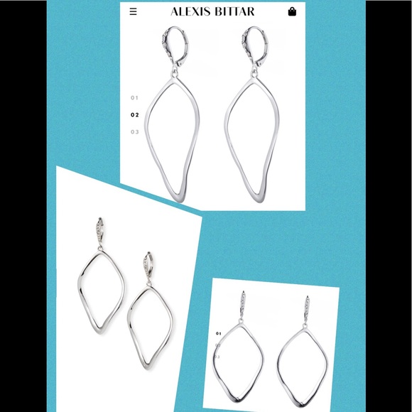 Alexis Bittar Sculpted Aura Teardrop Earrings - Picture 3 of 8